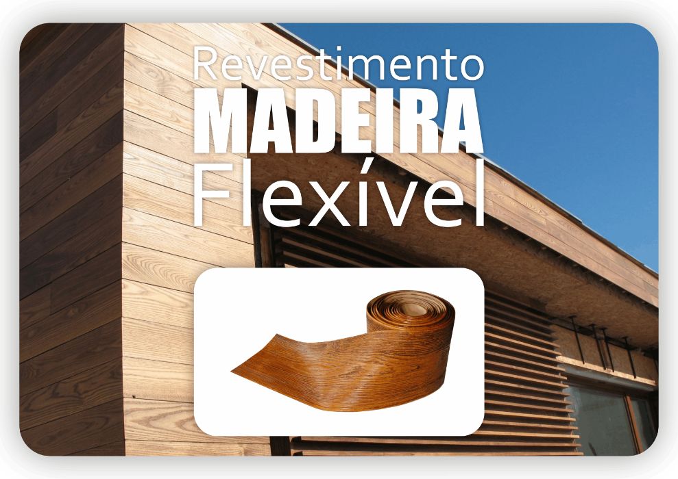 Revestimento madeira flexível