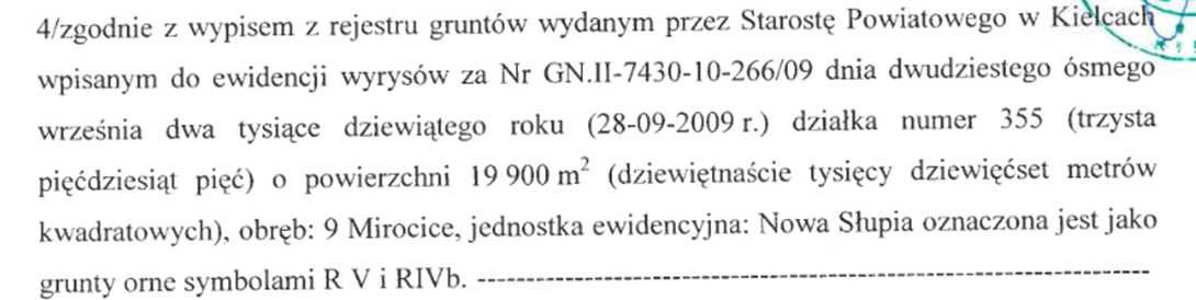 Działka w Jeziorku Mirocice 1,99 ha