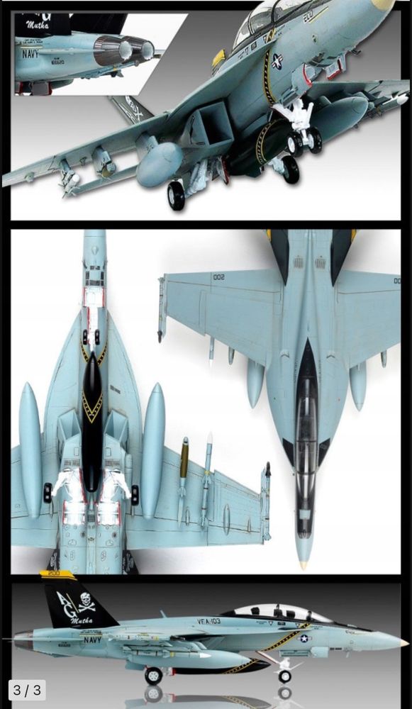 Academy 12535 samolot USN VF-103 Jolly Rogers model 1/72