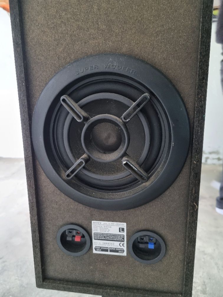 Super Woofer par de colunas-Sony com bases