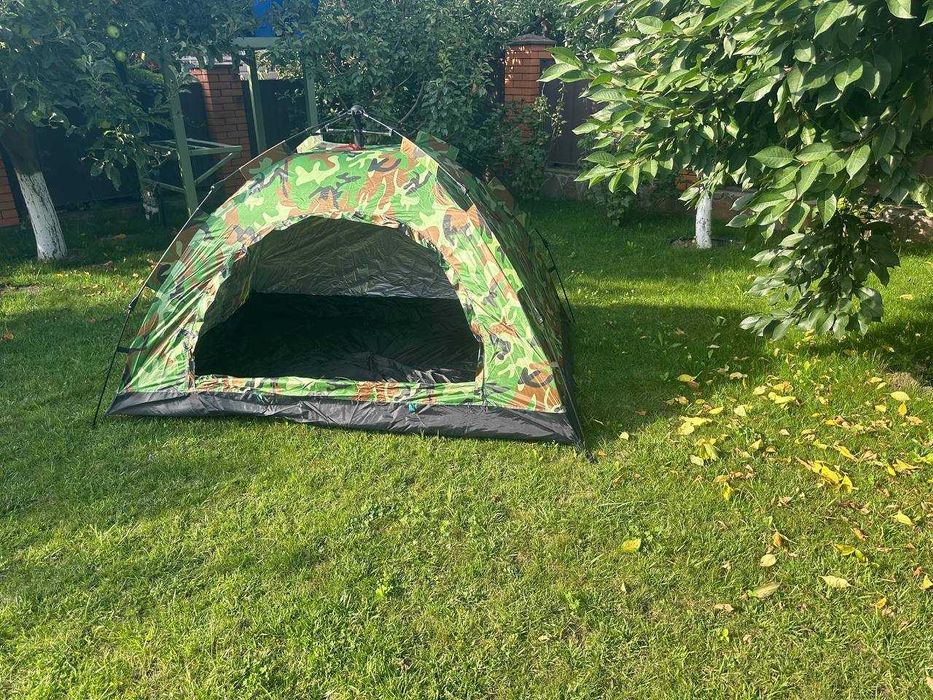 ‼️ Намет туристичний для кемпінгу. Палатка війскова камуфляж хакі ‼️