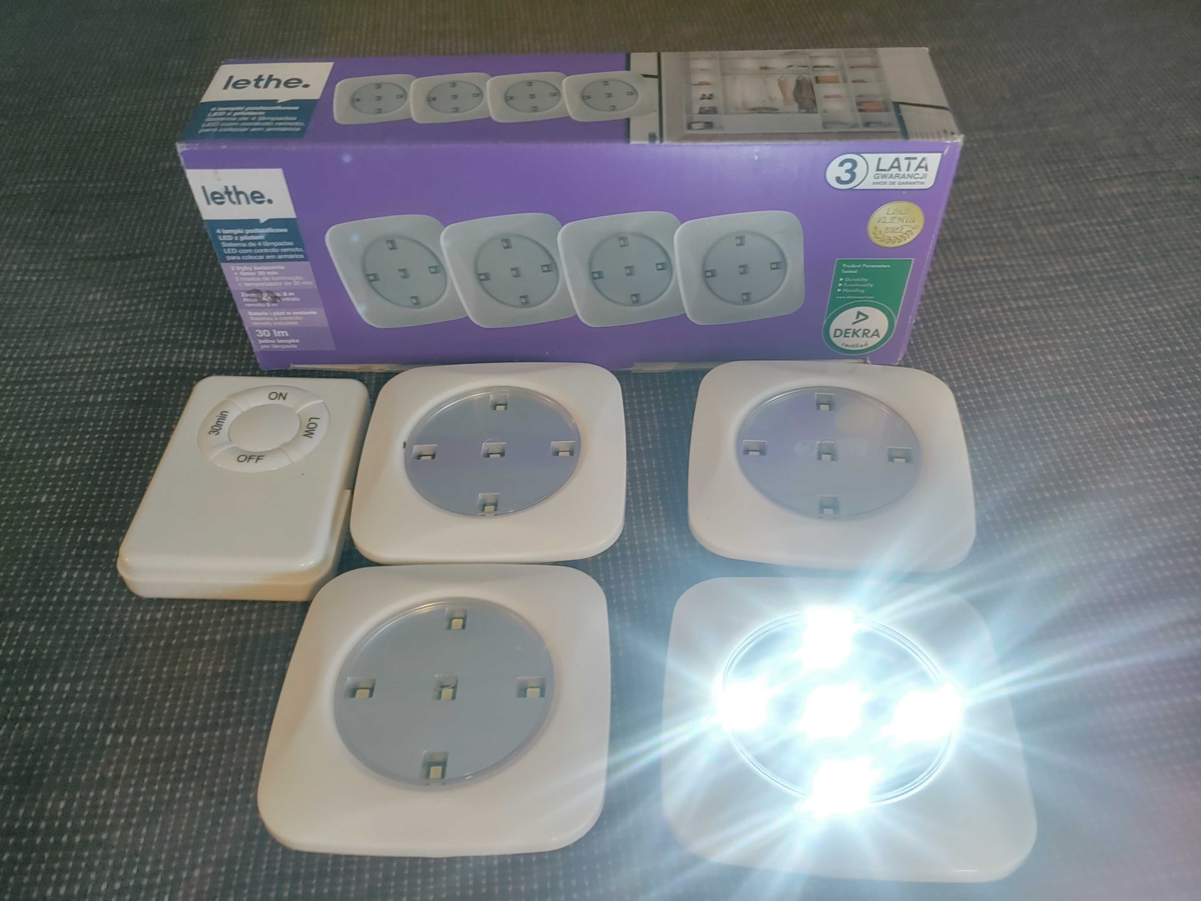 Lampki LED podszafkowe zestaw z pilotem
