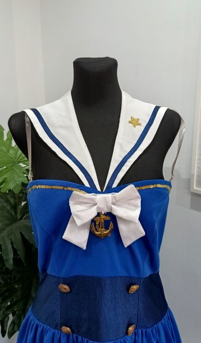 Strój karnawałowy Pani Marynarz rozm M/L