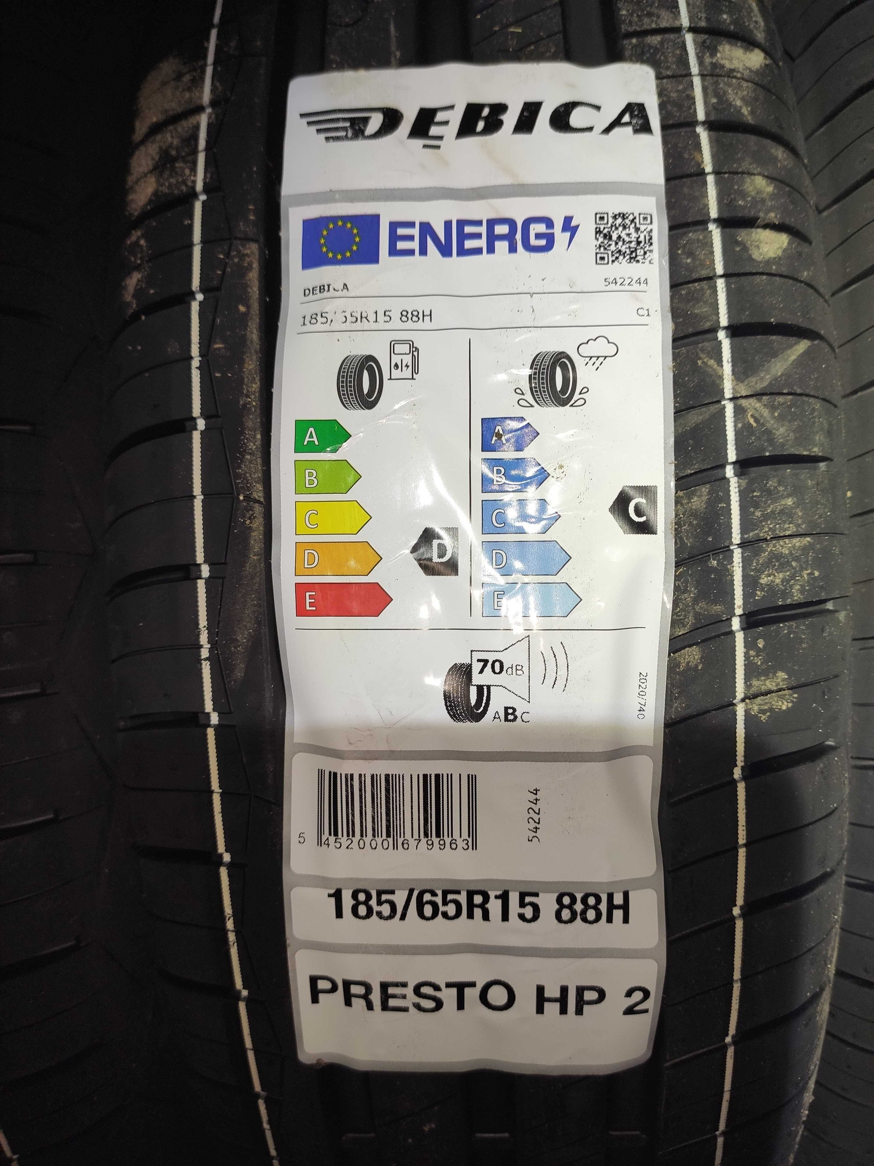 Нова літня гума Debica Presto HP2 185/65/R15 88H