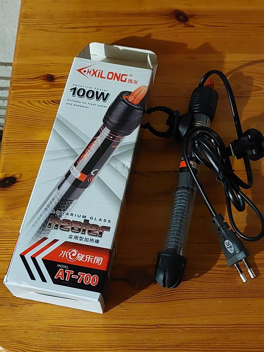 Grzałka z termostatem at-700 100W do akwarium 3 sztuki