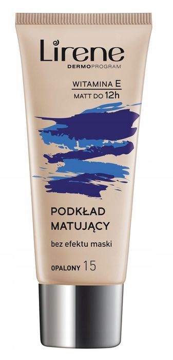 lirene podkład matujący opalony 15 30ml wit. e