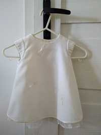 sukienka rozmiar 68, biała sukienka do chrztu 68