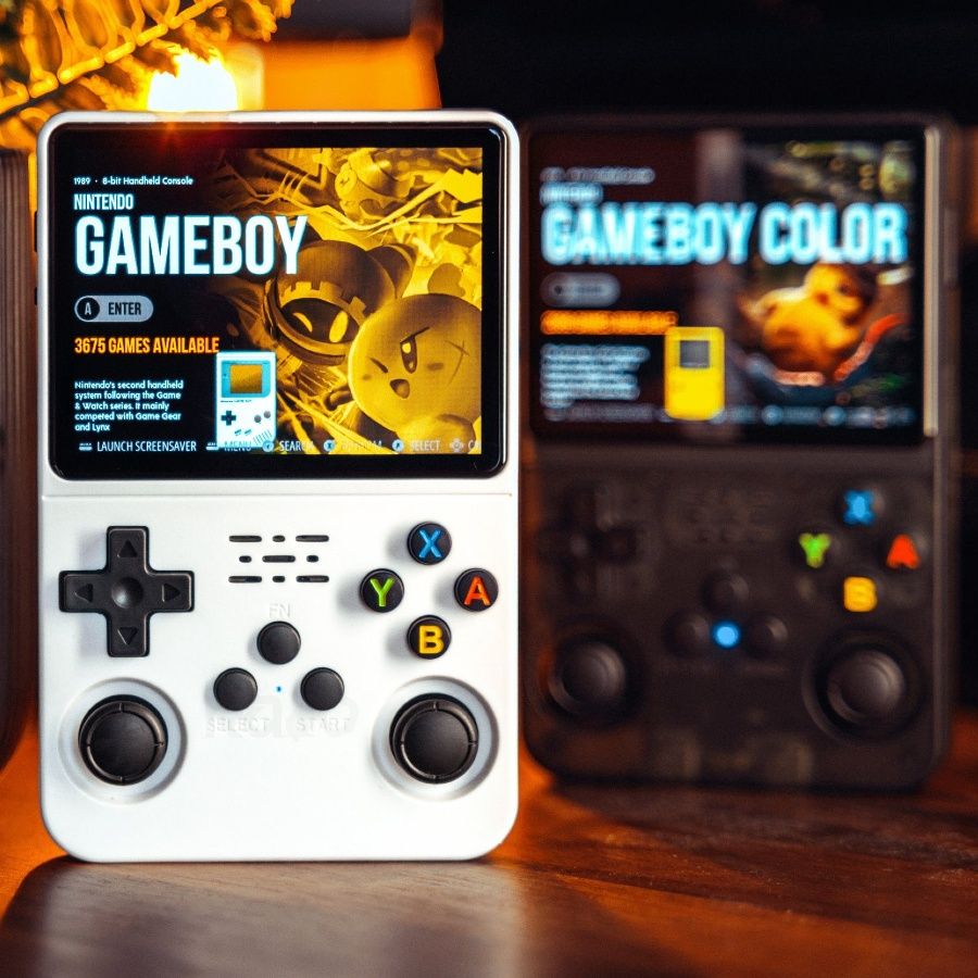 Consola Retro R36S NOVA – 3 cores disponíveis (Preto, Roxo, Branco)
