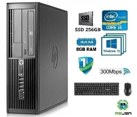 Pc-P/Office HP4300SFF- 2ªGr.-(I5)-2500-3.3Ghz|8Gb|SSD256G|KIT|WIFI|W10