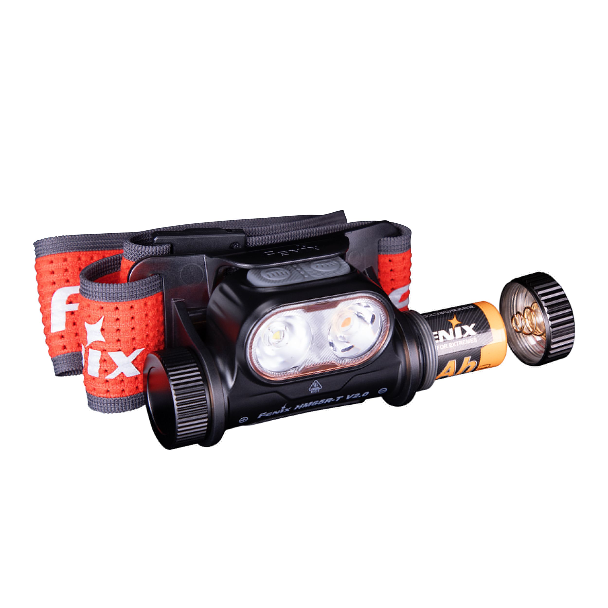 Latarka czołowa Fenix HM65R-T V2.0 czarna (HM65R-T V2.0 black)