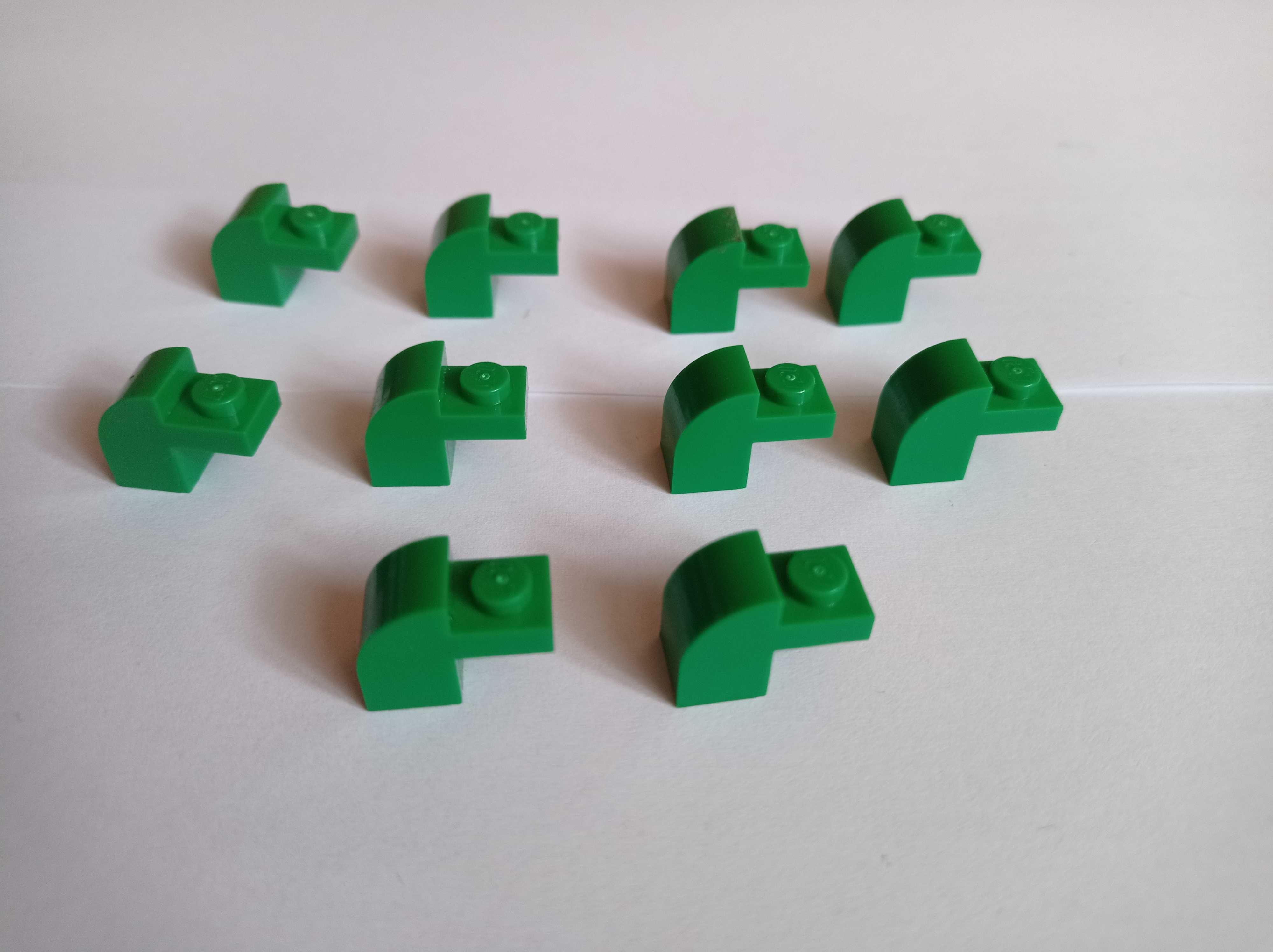 Klocki Lego, zaokrąglony skos, (6091), kolor zielony