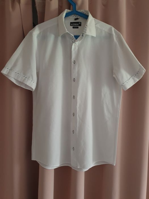Koszula meska Biała slim fit L