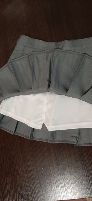 Юбка с шортами серая ХС-С