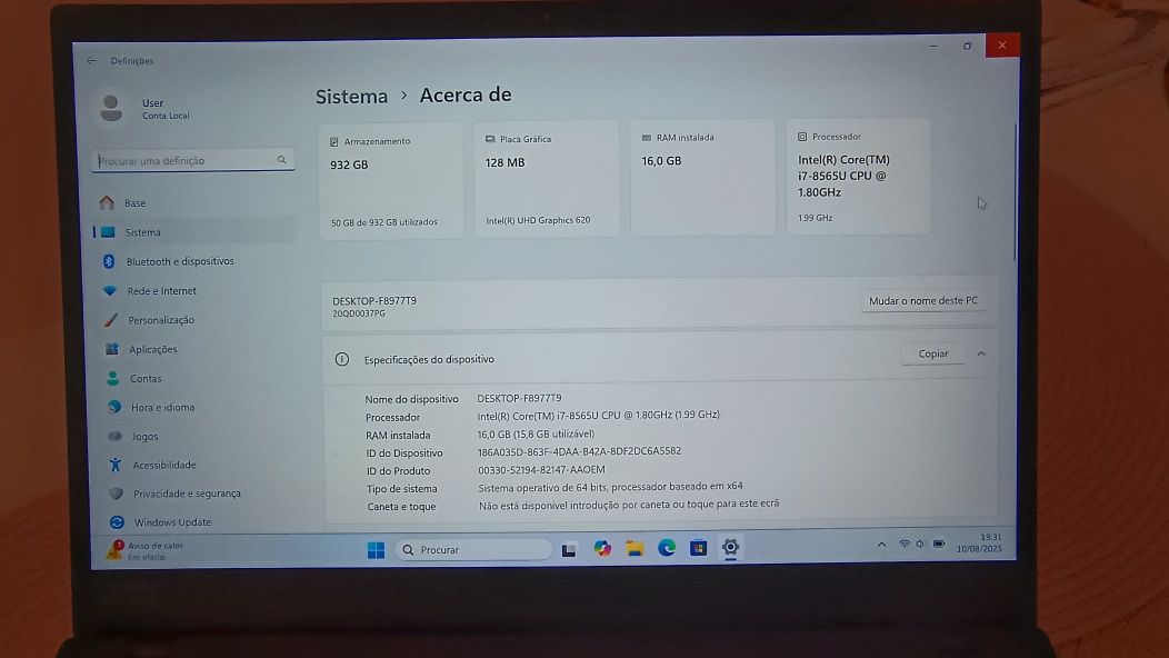 ThinkPad X1 Carbon Gen 7 16GB/1TB