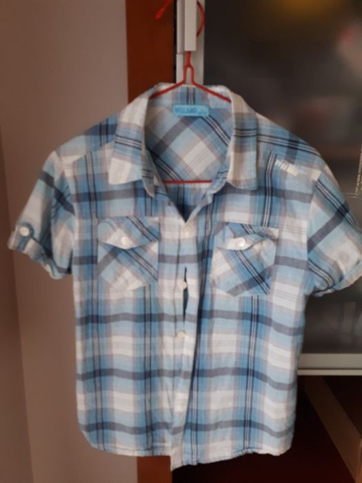 Koszula z krótkim rękawem chłopięca