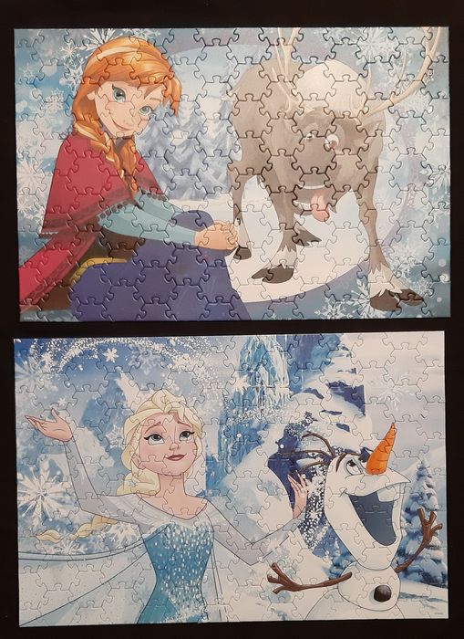 HIT  Puzzle FROZEN firmy Trefl 2× 119 szt stan idealny!!!