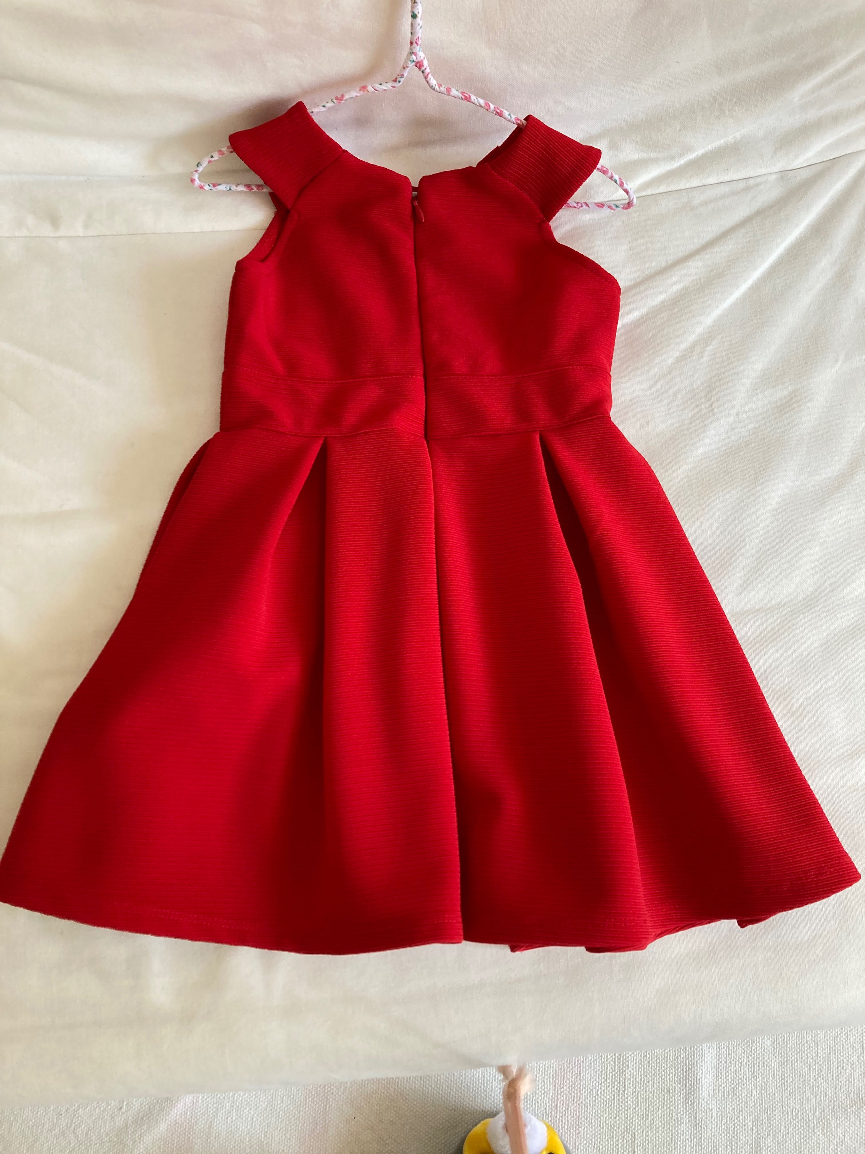 Vestido vermelho criança 3 anos