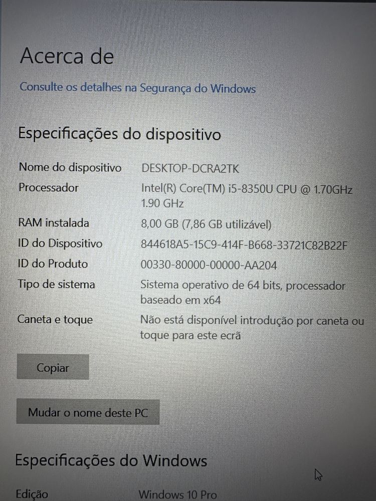 Computador Portatil Dell Latitude 5590, 256Gb SSD, 8Gb RAM