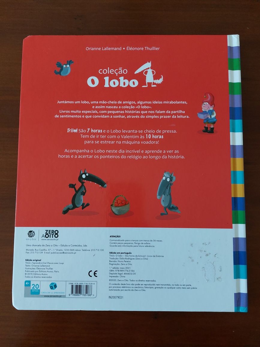Livro O Lobo - São Horas de Brincar