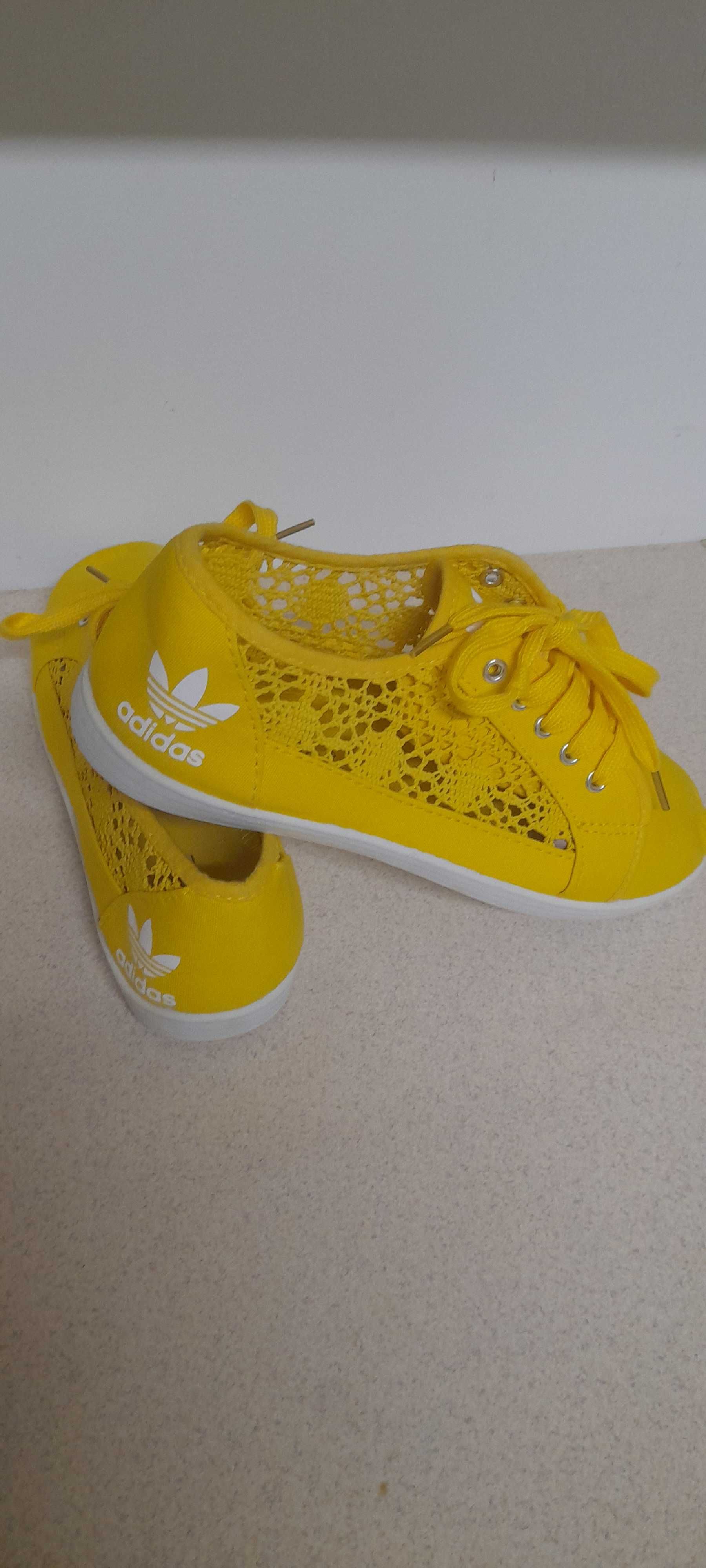 Buty adidas żołte damskie