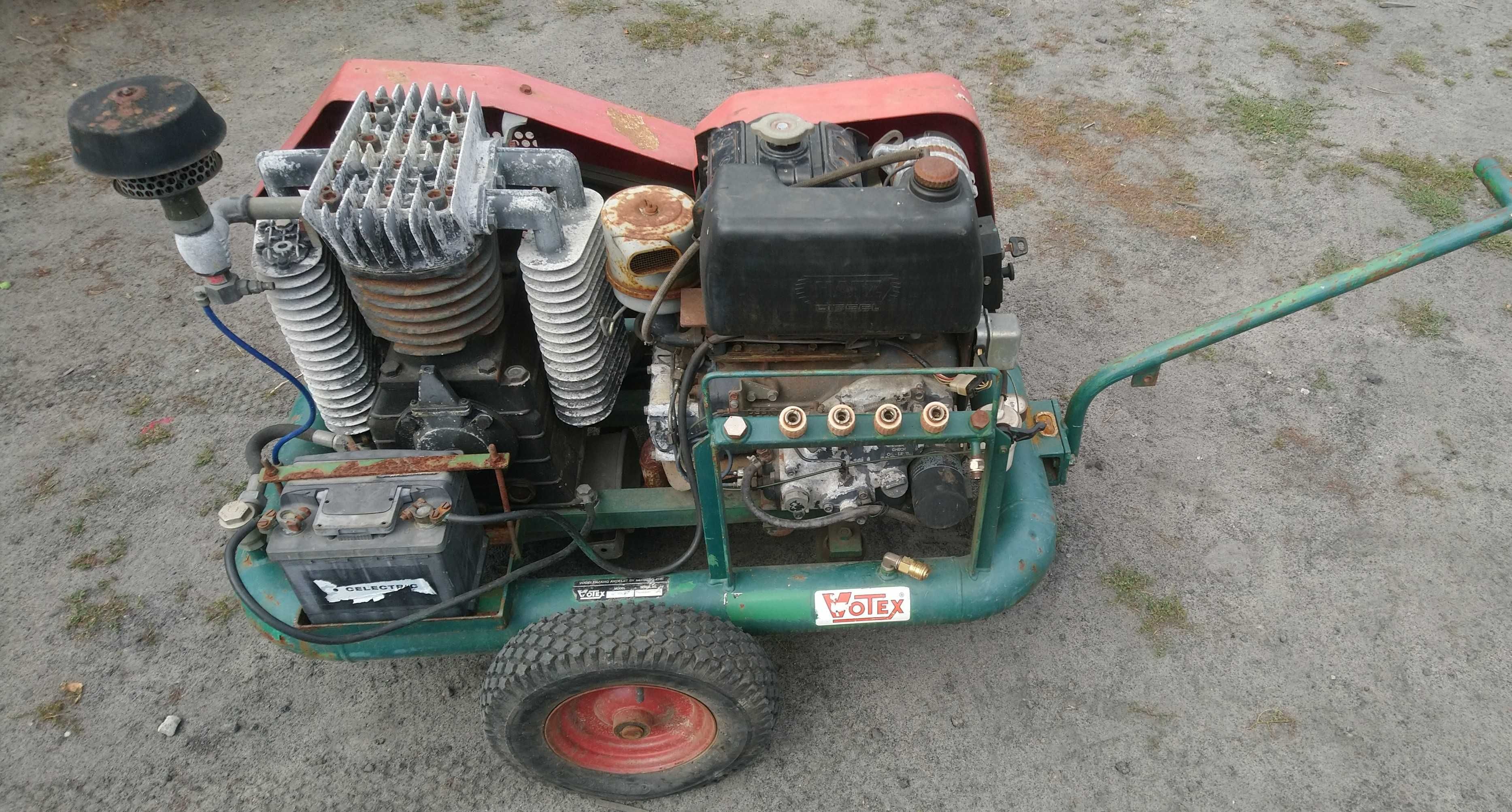 Kompresor sprężarka 1300l/min 15 bar diesel kubota mobilna
