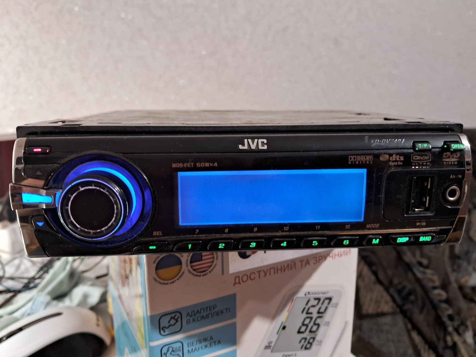 магнітола jvc KD-DV7407