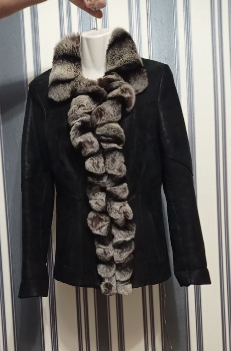 Жіноча дублянка KHAN & PACE з натуральної шкіри, розмір S