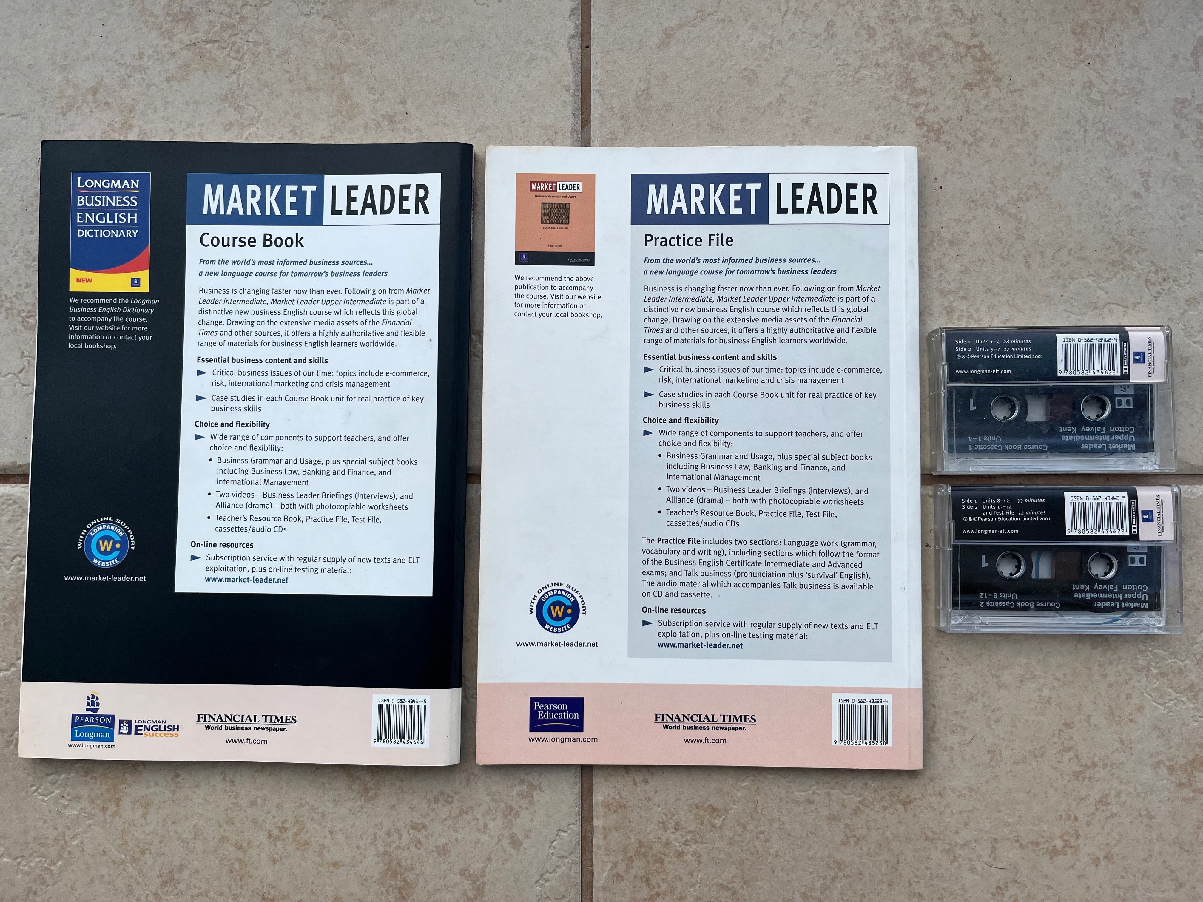 Market Leader Longman Course Book Practice File 2 kasety angielski