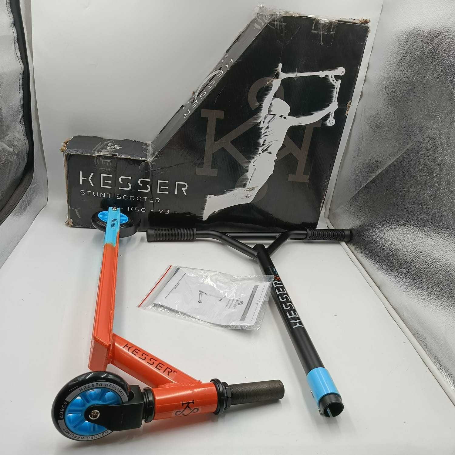 Hulajnoga Wyczynowa KESSER 2 Kółka 110mm ABEC-9 Pomarańczowa
