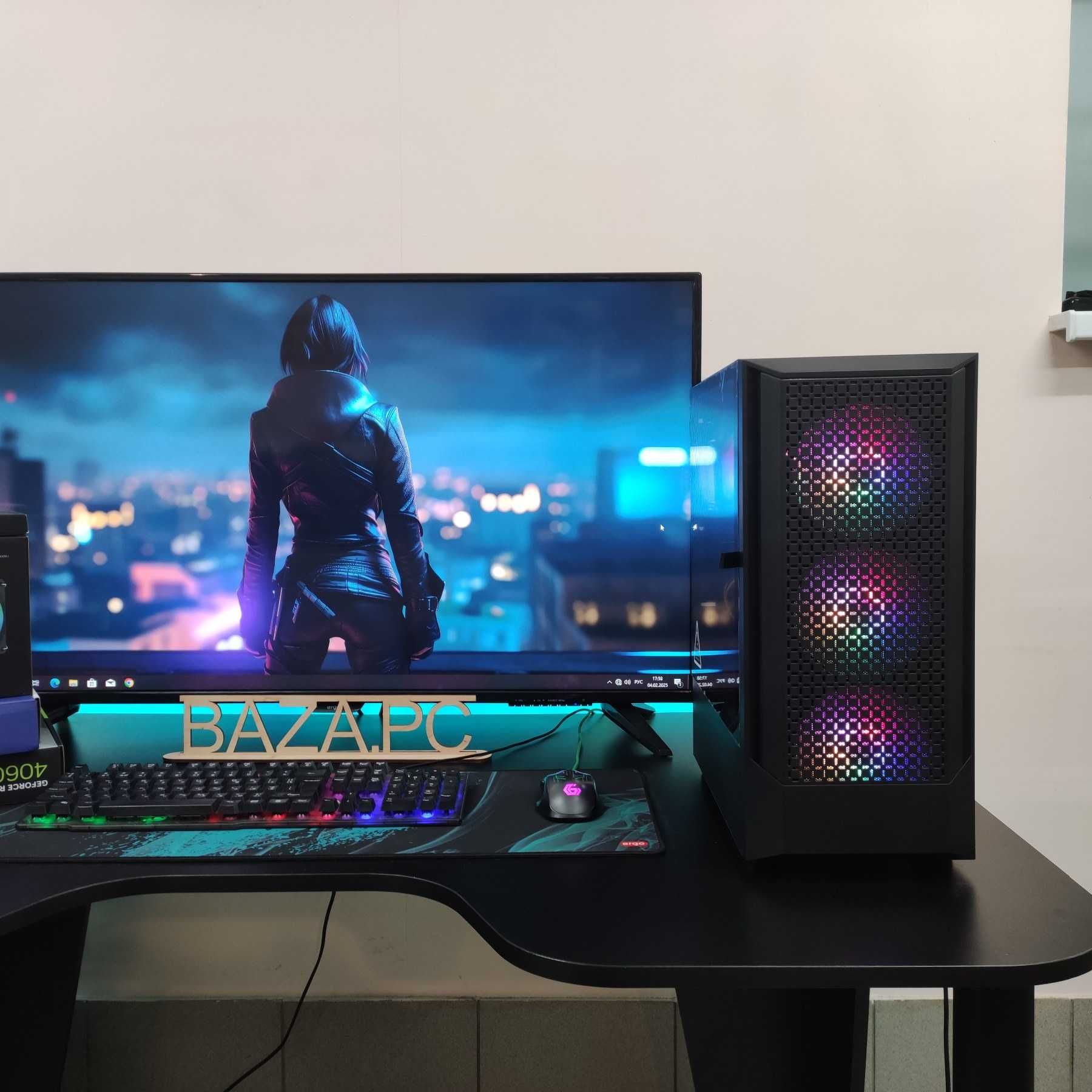 Компютер Новый Ryzen 5 5500, 16GB DDR4, ASUS RTX 4060, SSD 512GB