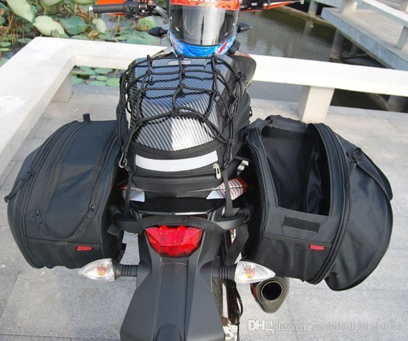 Боковые кофры багажные сумки для мотоцикла Komine 2 размера, дождевик