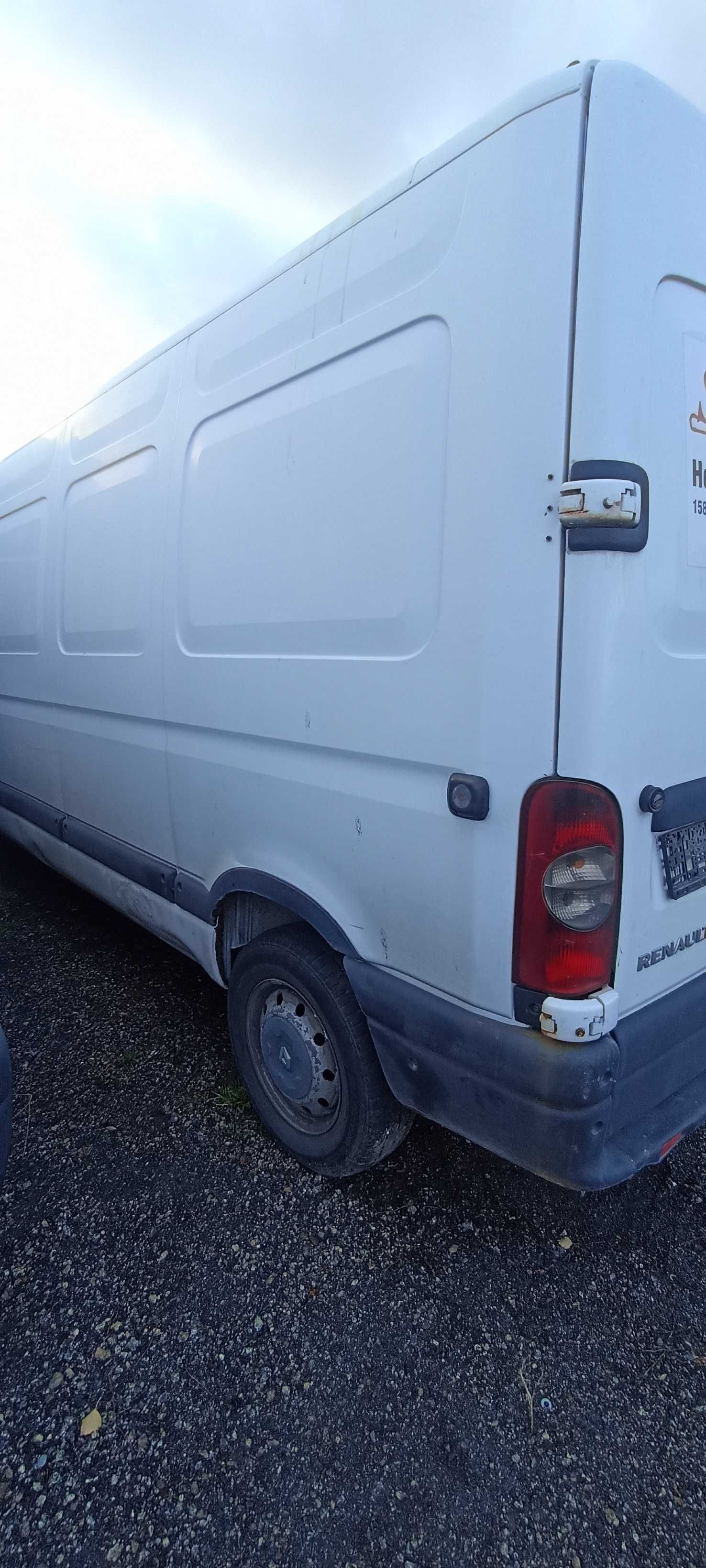 ćwiartka tył tylna master movano  L3h2  interstar lak 0389 na śrubki