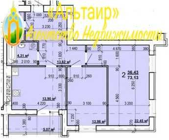 Продам 2к S 73 м в новострое  с документами. ЖК  Мира .ХТЗ. Q