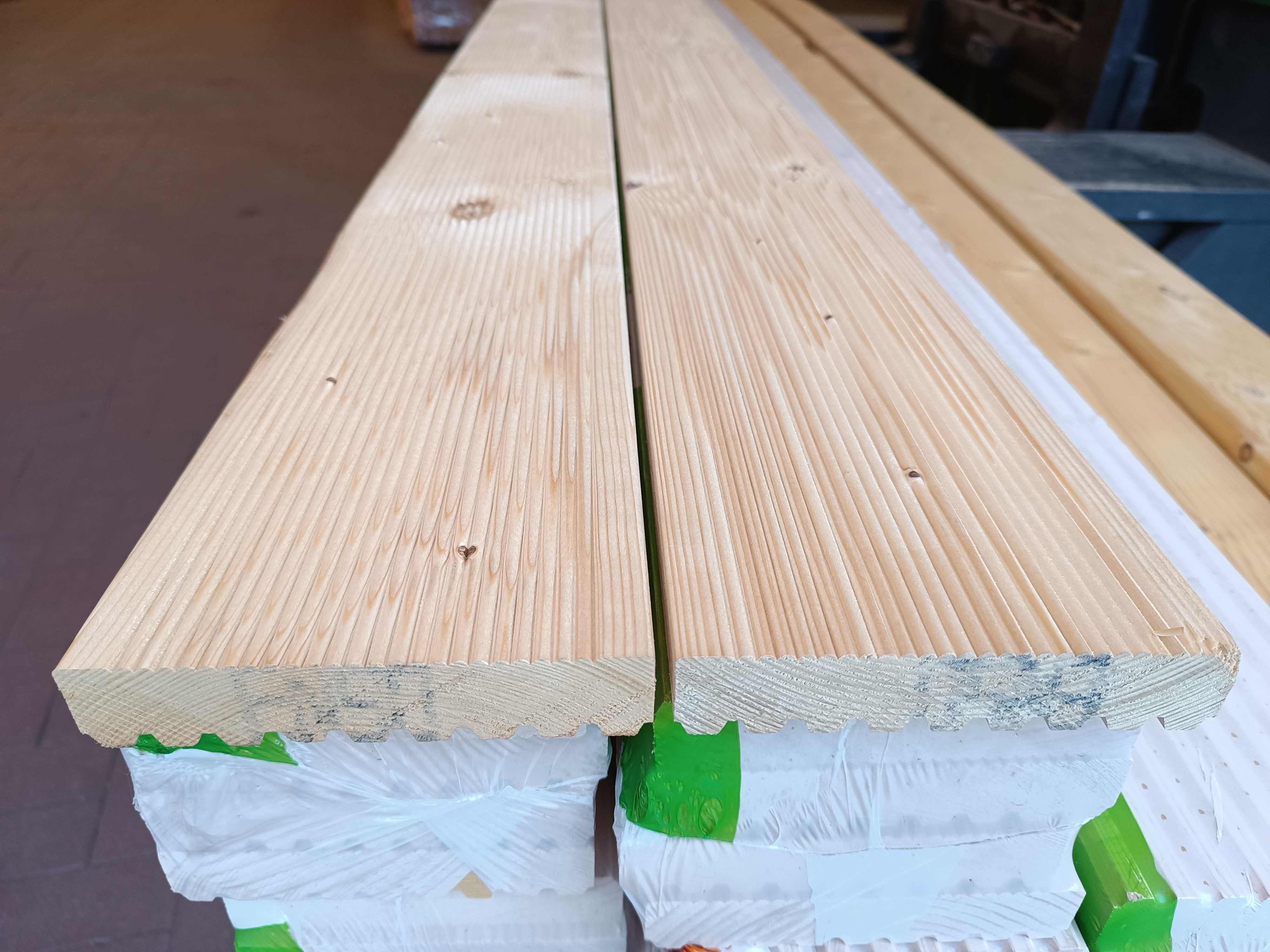 Deska tarasowa świerk 28x146mm klasa AB