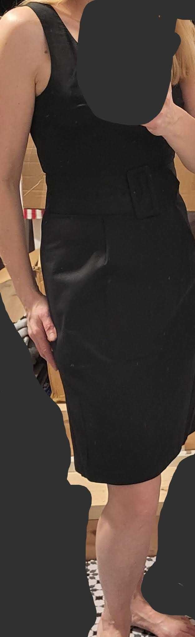 Sukienka na ramiączkach z pasem H&M r. M