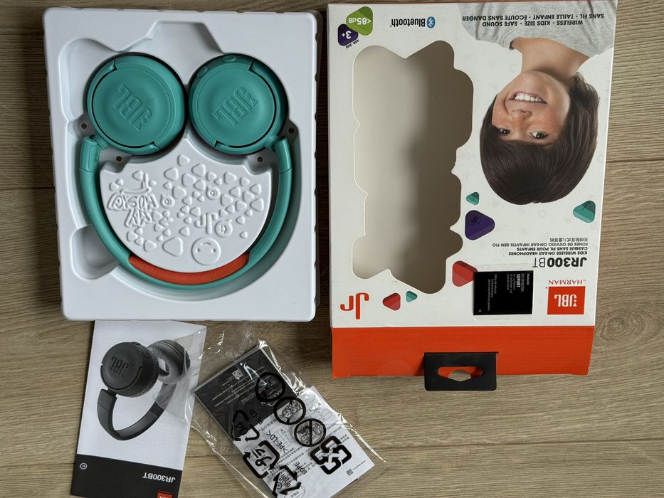 JBL Junior JR300BT turkusowy