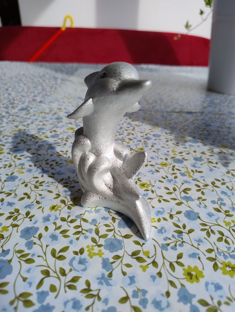 Figurka porcelanowa/ceramiczna delfin