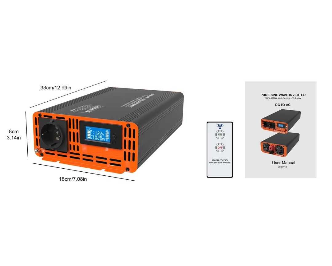 Інвертор DATOUBOSS Pure Sine Wave Inverter 1500W(3000W)DC48/60V-AC230V