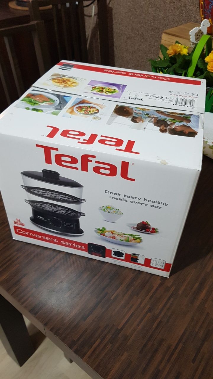 Parowar Tefal Convenient VC1401 6 l czarny 900 W