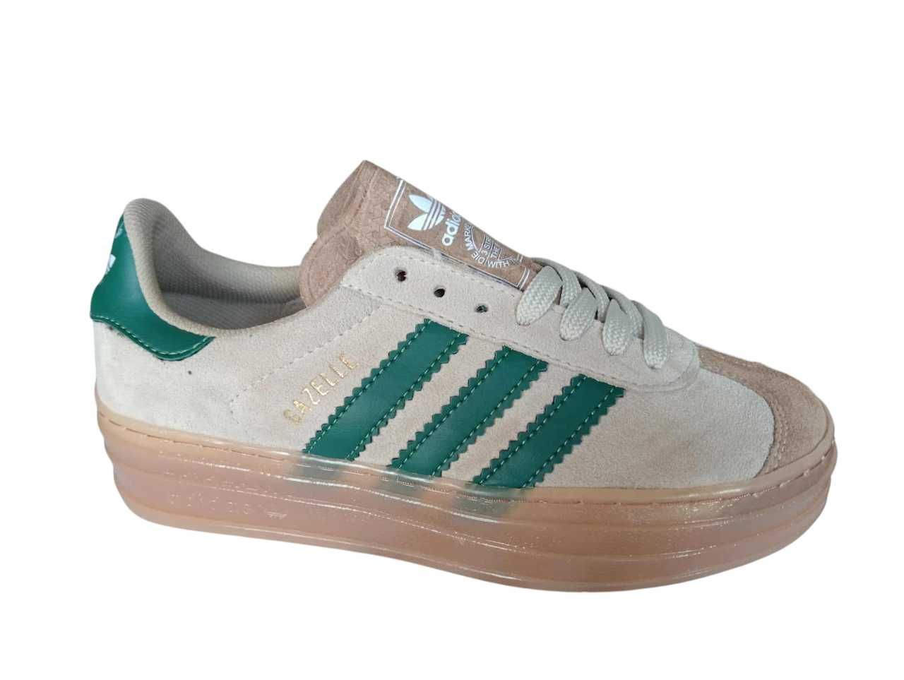 Sapatilhas modelo Gazelle Bold Magic beges