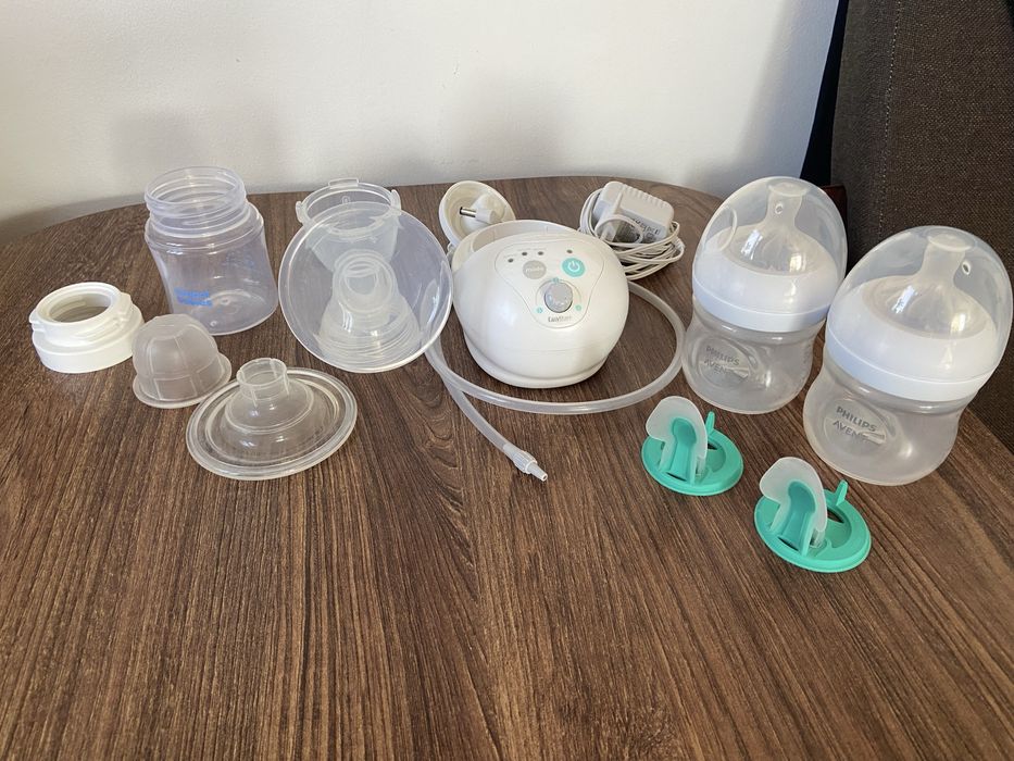 Laktator elektryczny i butelki antykolkowe