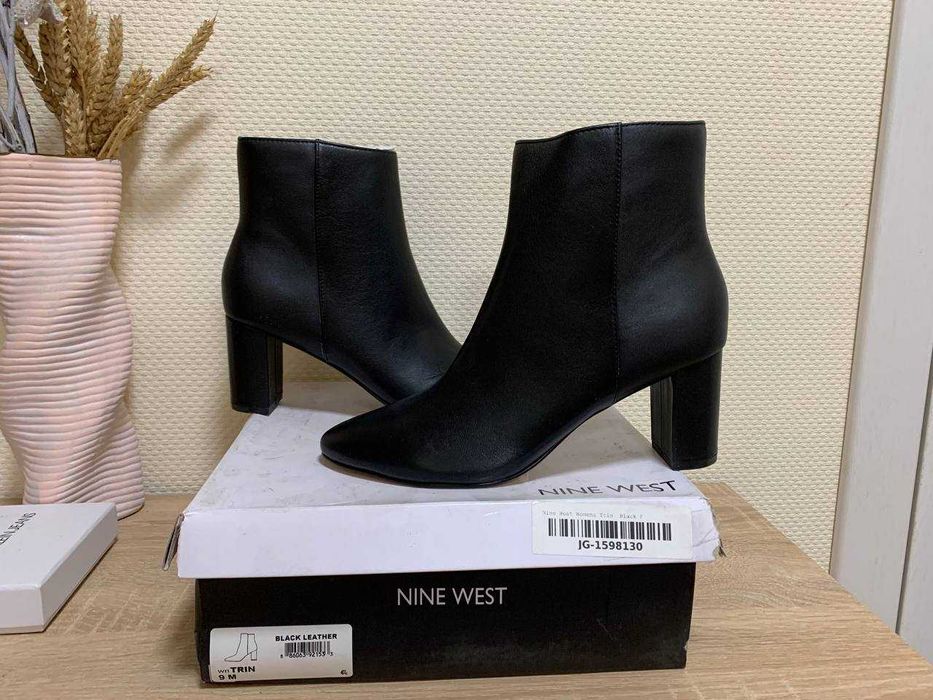NINE WEST Wntrin оригинал р. 40 41 шкіра сапожки челсі чоботи