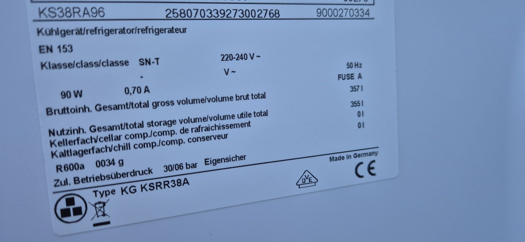 Chłodziarka ZIEMENS termoobieg
