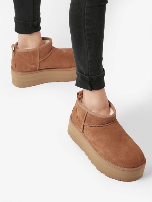 Оригінал угги UGG classic ultra mini platform chestnut 36 37 38 39 40