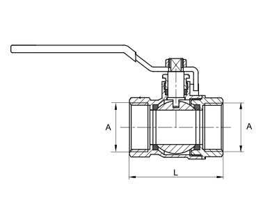 Kurek Kulowy 3/4" DN20 Standard z Dławikiem