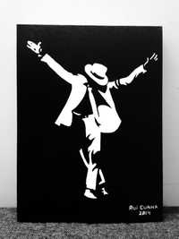 Pintura Michael Jackson em tela