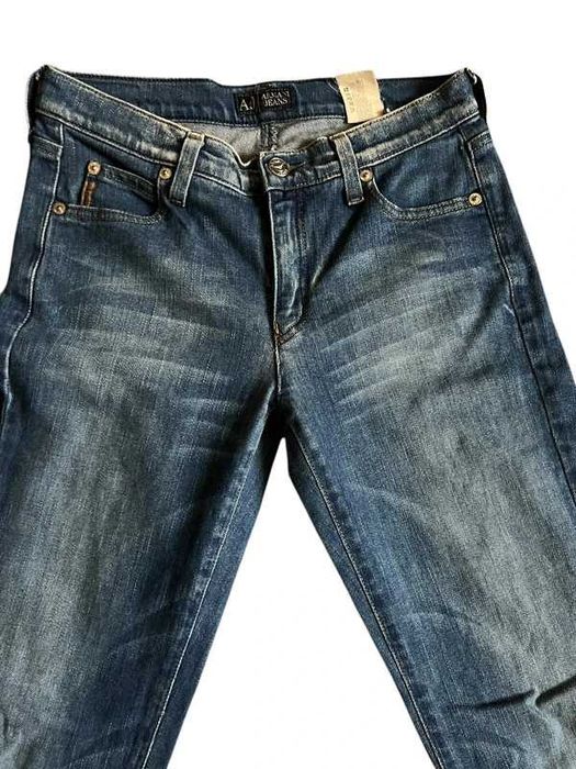 Damskie style dżinsy dzwony trend Armani Jeans szerokie swag y2k M