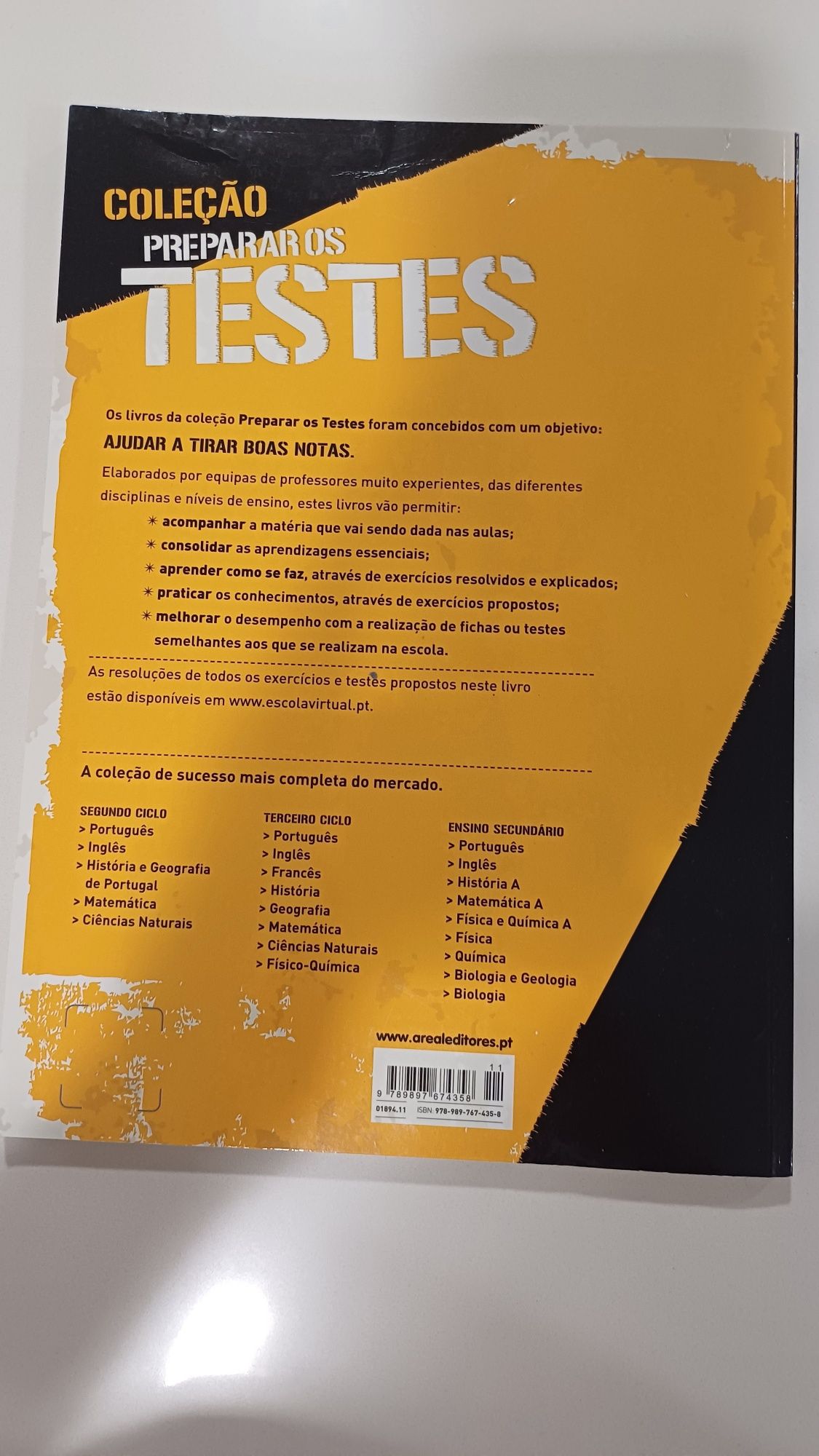 Livro "Preparar os testes Físico-química  7"