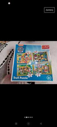 Puzzle psi patrol 5 sztuk