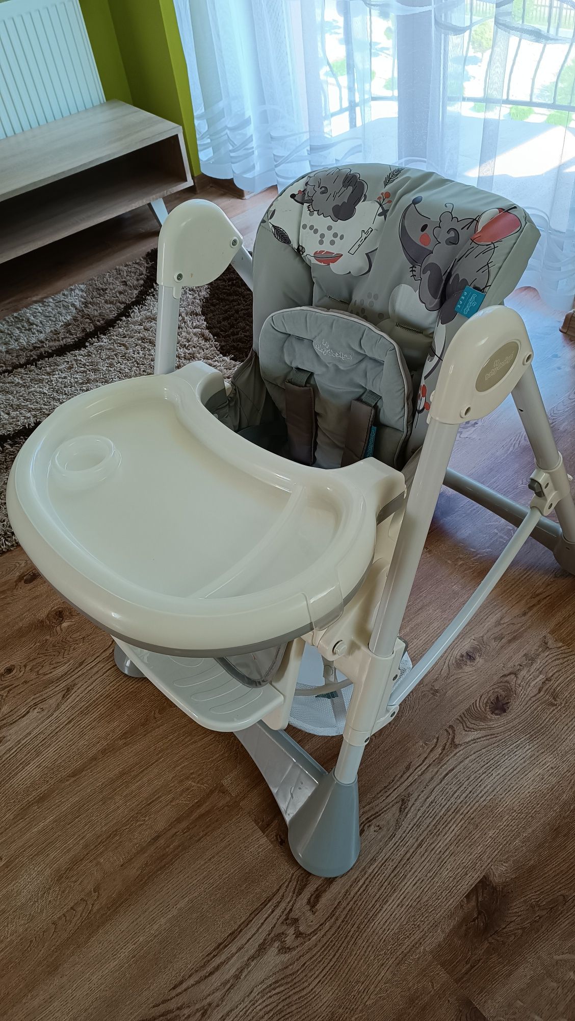 Krzesełko do karmienia baby design baby Gray